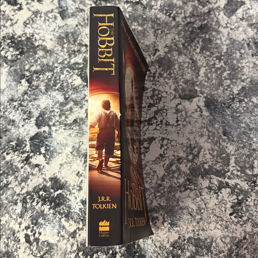 The Hobbit by J.R.R. Tolkien - Illustrated Paperback (Gold and Brown Cover) - Picture 2 of 3